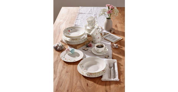 KAFFEESERVICE Wildflower 18-teilig - Multicolor, LIFESTYLE, Keramik - Novel