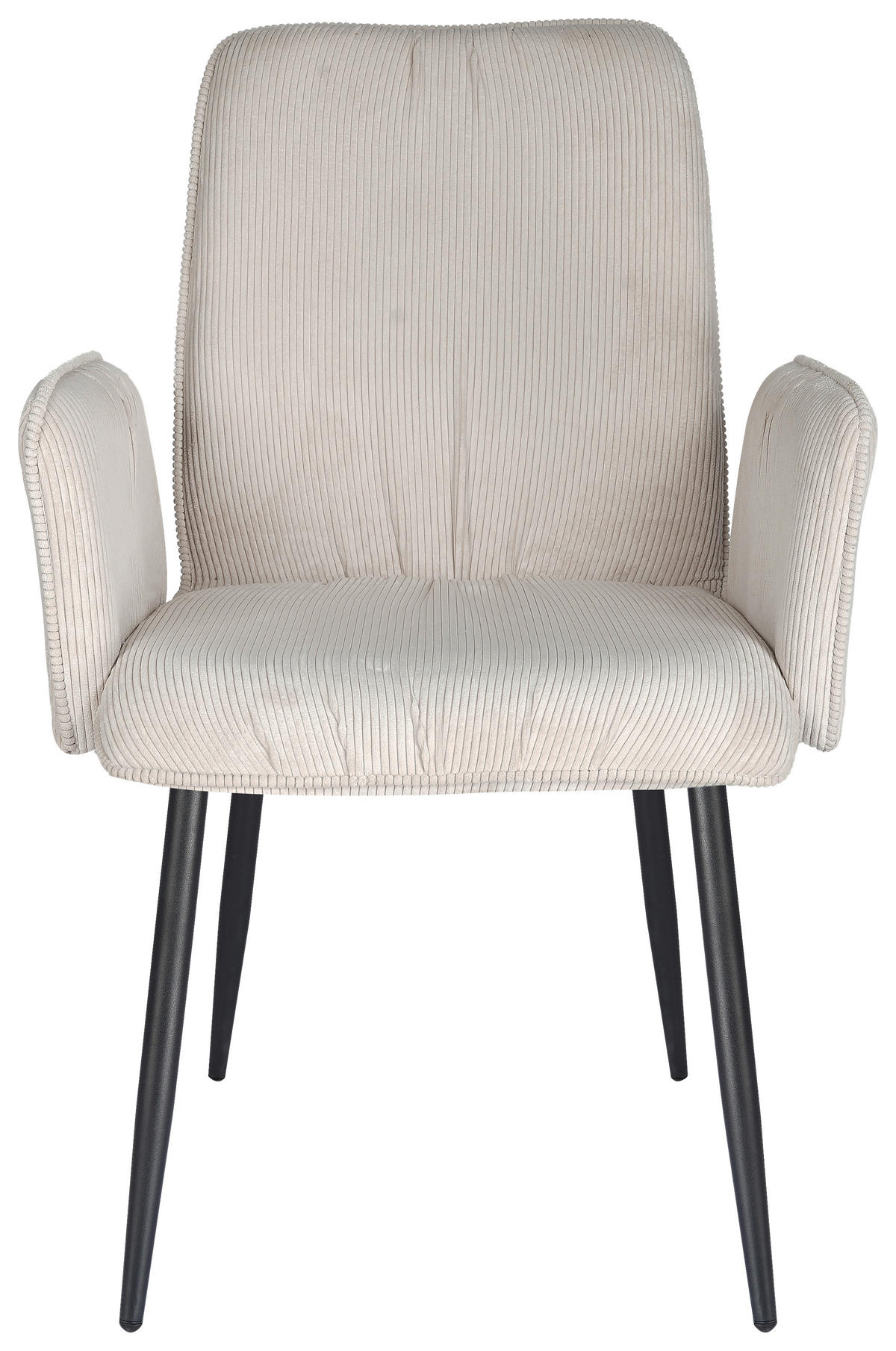 NASLANJAČ, kovina, tekstil črna, bež  - črna/bež, Design, kovina/tekstil (58/90/62cm) - Stylife