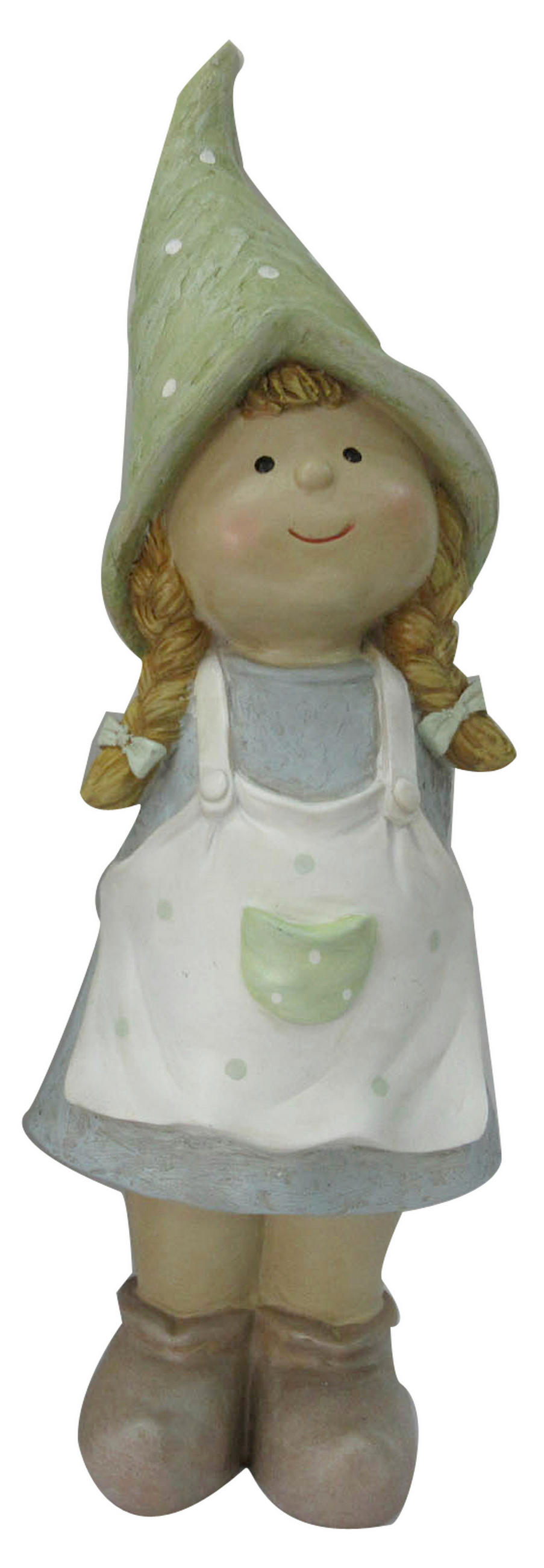 DEKOFIGUR KIND  - Blau/Weiß, LIFESTYLE, Kunststoff (14/46,5/12cm)