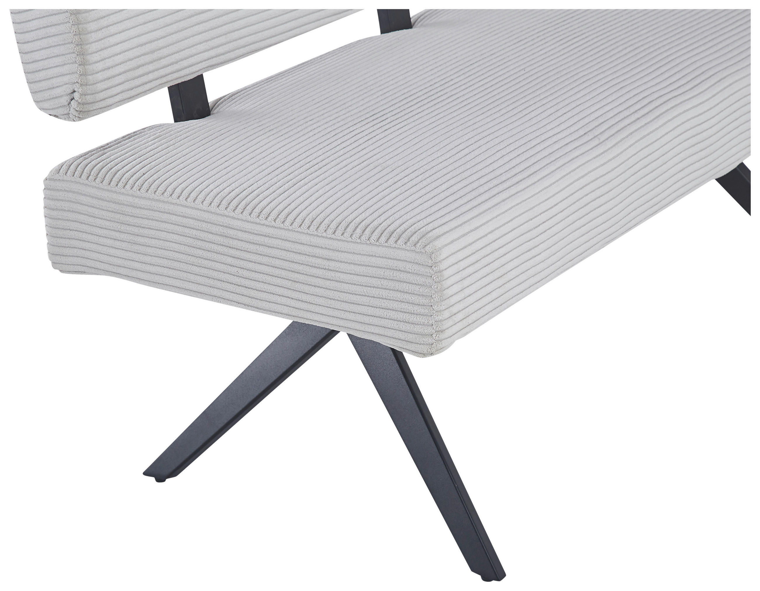SITZBANK in Metall, Textil Beige  - Beige/Schwarz, KONVENTIONELL, Textil/Metall (140/90/62cm) - MID.YOU
