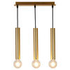 PENDELLEUCHTE Dallas 38/7/128.4 cm   - Goldfarben/Schwarz, Design, Metall (38/7/128.4cm)