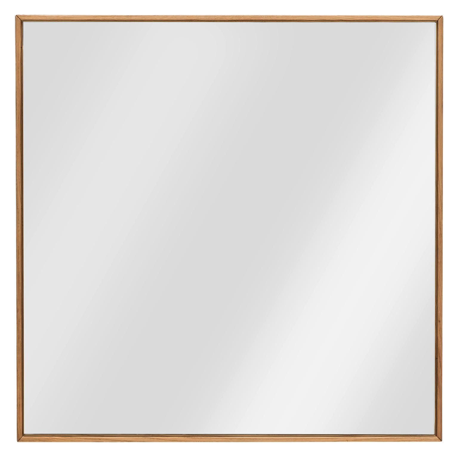 WANDSPIEGEL 72/72/3 cm    in quadratisch  - Eichefarben, MODERN, Glas/Holz (72/72/3cm) - Linea Natura