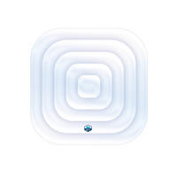 WHIRLPOOL-ABDECKHILFE 125/125/15 cm  - Weiß, Basics, Kunststoff (125/125/15cm)