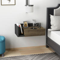 NACHTTISCH 60/21,4/35 cm  in Anthrazit, Walnussfarben  - Anthrazit/Walnussfarben, Design, Holzwerkstoff (60/21,4/35cm) - MID.YOU