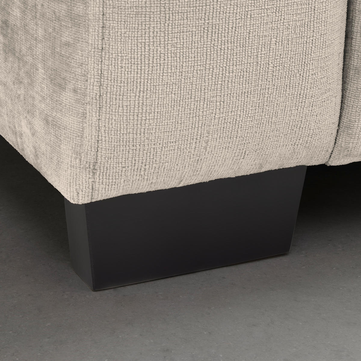 BIG SOFFA i taupe  - svart/taupe, Modern, trä (246/93/124cm) - MID.YOU