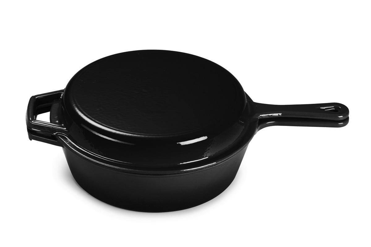 FŐZŐEDÉNYKÉSZLET 2 részes  - fekete, Basics, fém (26,5cm) - Echtwerk