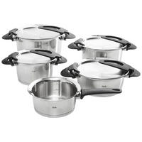 KOCHTOPFSET INTENSA 5-teilig  - Silberfarben, Basics, Metall - Fissler