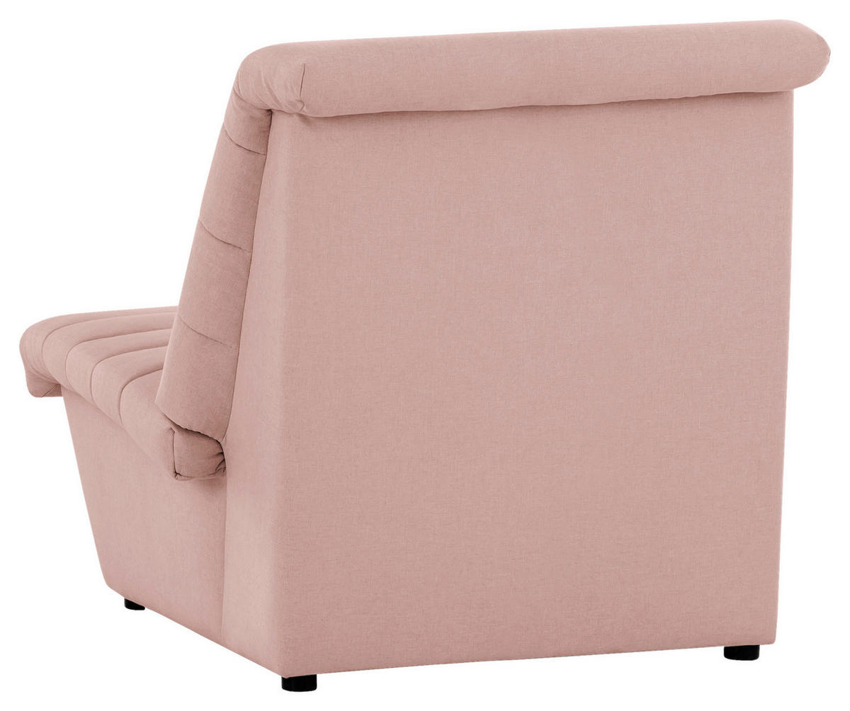 SESSEL Webstoff Rosa    - Schwarz/Rosa, Design, Kunststoff/Textil (92/92/103cm) - LOOKS by W.Joop