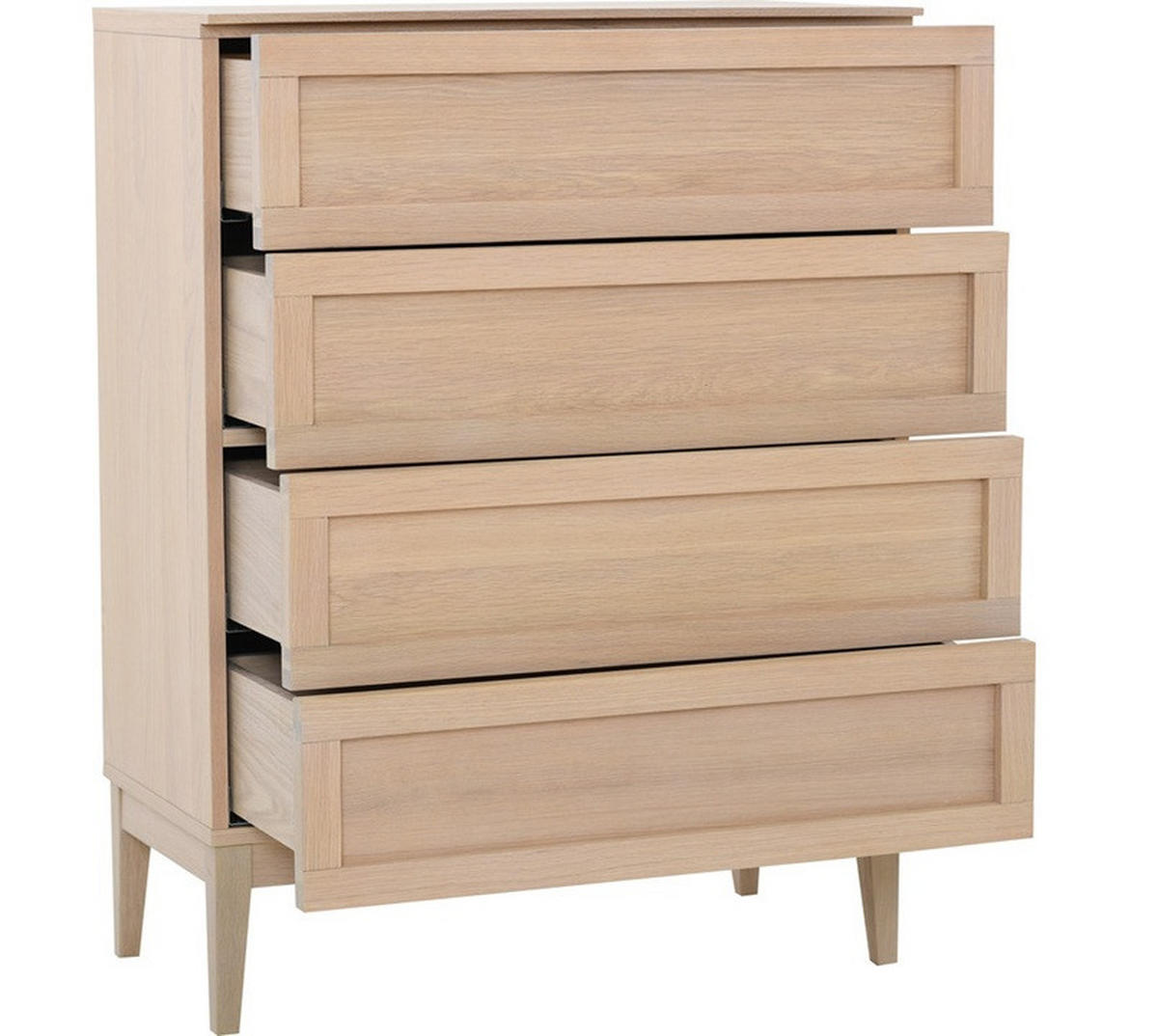 BYRÅ 80/105/42 cm  - ek Bianco, Design, trämaterial/trä (80/105/42cm) - Best Price