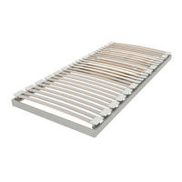 LATTENROST 90/200 cm Buche  - Grauweiß, Basics, Holz (90/200cm) - Schlaraffia