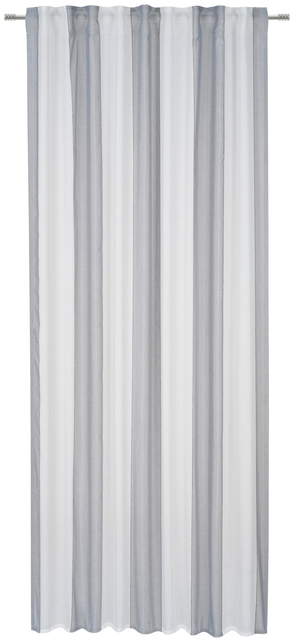 ZAVJESA SA SKRIVENIM OMČAMA tamno siva  140/245 cm  - tamno siva, Basics, tekstil (140/245cm) - Esposa