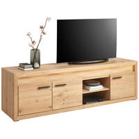 LOWBOARD 188,8/57,4/48 cm  - Eichefarben/Schwarz, KONVENTIONELL, Holz/Metall (188,8/57,4/48cm) - Linea Natura