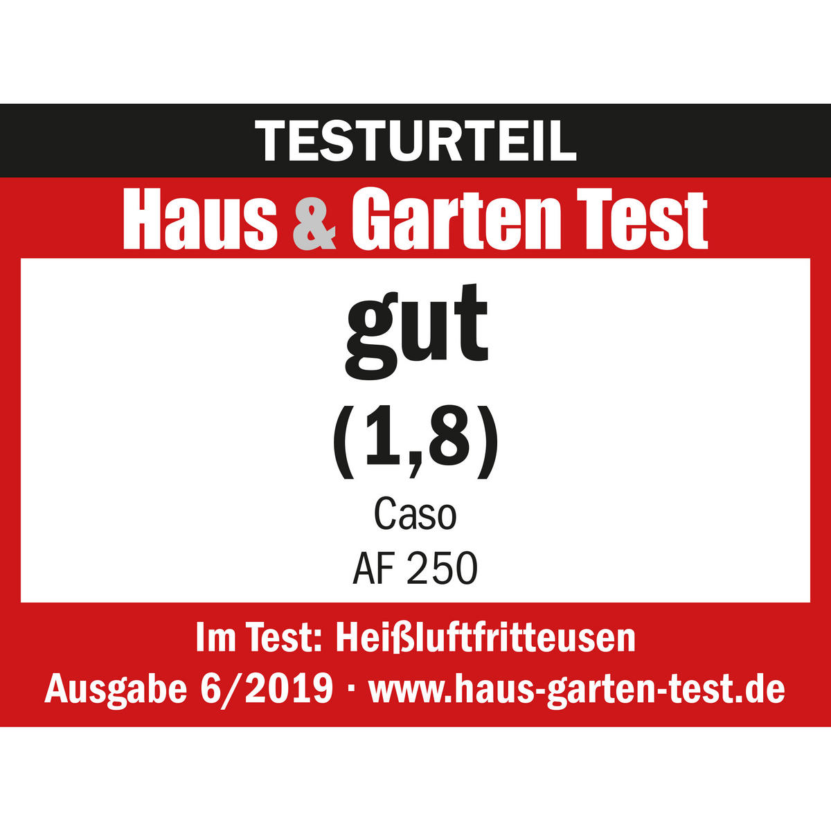 HEIßLUFTFRITTEUSE 3 L  - Schwarz, Basics, Kunststoff (28,5/30/37cm) - CASO Design