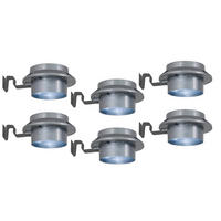 SOLARLEUCHTENSET 12 cm /6 cm  cm  6-teilig  - Grau, Basics, Kunststoff (12 cm /6 cm cm) - Näve