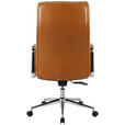 CHEFSESSEL Lederlook Chromfarben, Cognac  - Chromfarben/Cognac, KONVENTIONELL, Leder/Kunststoff (63,5/113/120,5/65,5cm) - Novel
