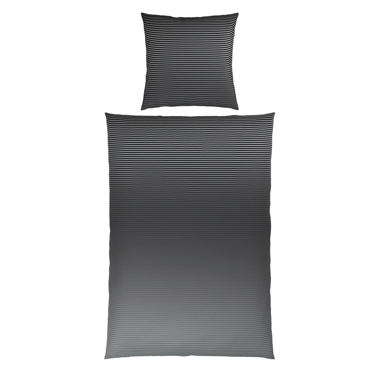 BETTWÄSCHE Satin 135/200 cm  - Anthrazit, Textil (135/200cm) - Novel