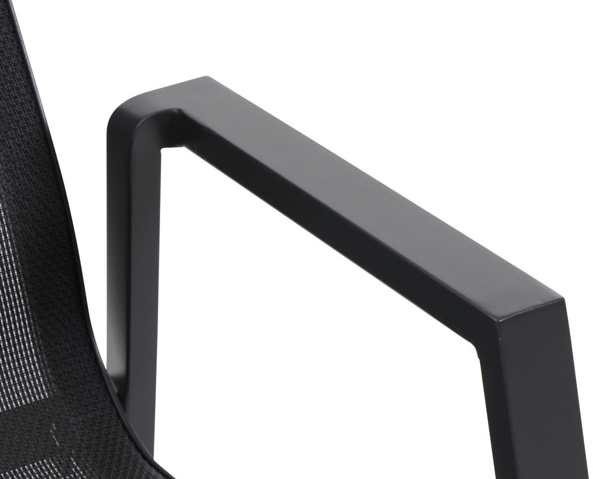 STAPELSESSEL Aluminium Anthrazit  - Anthrazit, Basics, Keramik/Kunststoff (100/88/180cm) - Siena Garden