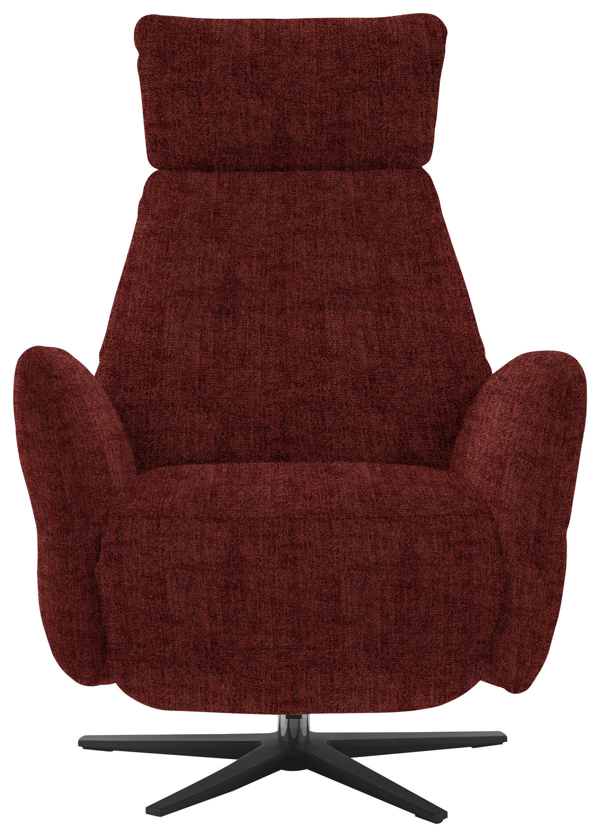 RELAXSESSEL in Textil Rot  - Rot/Schwarz, Design, Textil/Metall (78/113/90cm) - Dieter Knoll