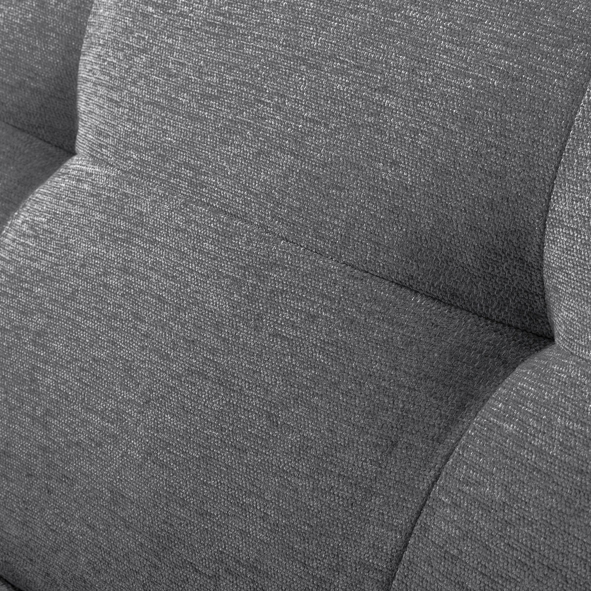 ECKSOFA AUSTIN Grau Flachgewebe Sitztiefenverstellung  - Schwarz/Grau, Design, Kunststoff/Textil (169/286cm) - Livetastic