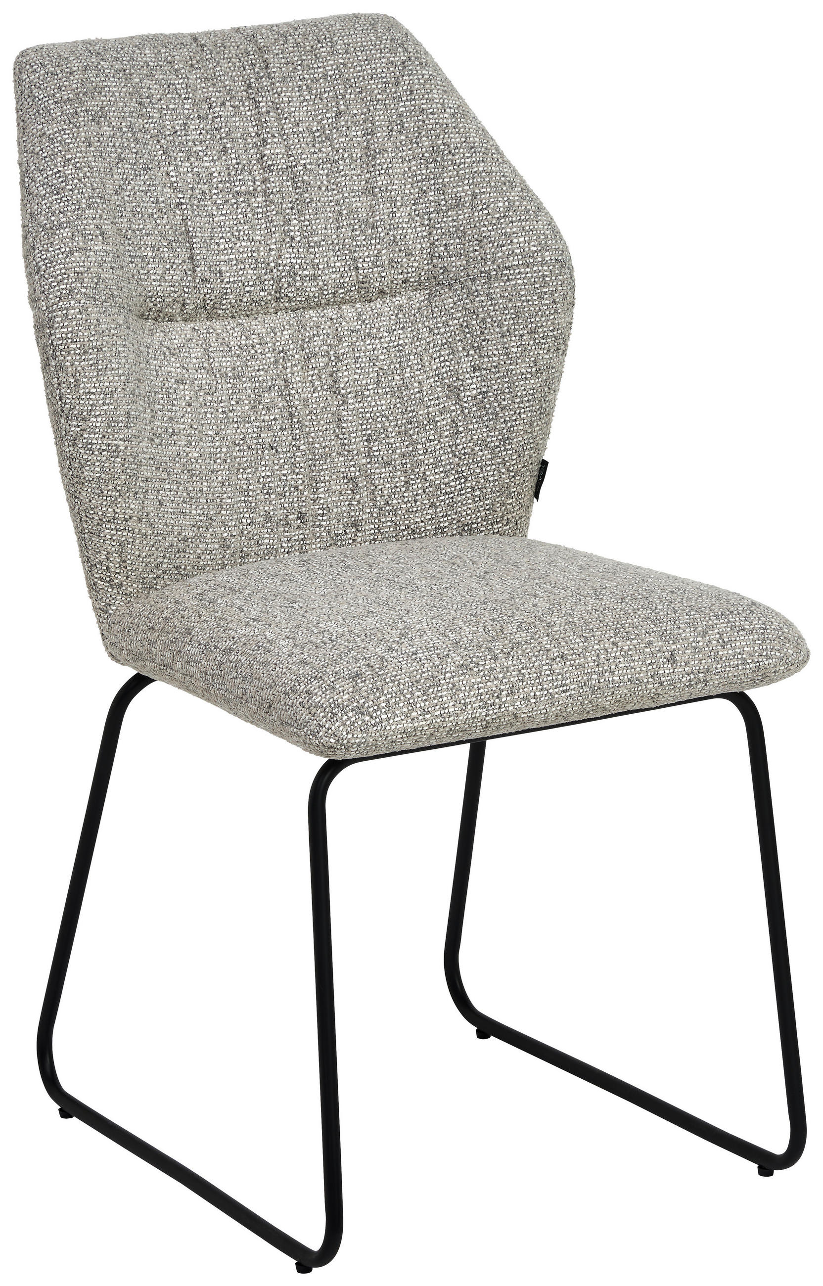 SCAUN in metal, textil gri deschis  - gri deschis/negru, Design, metal/textil (49/89,5/65cm) - Novel