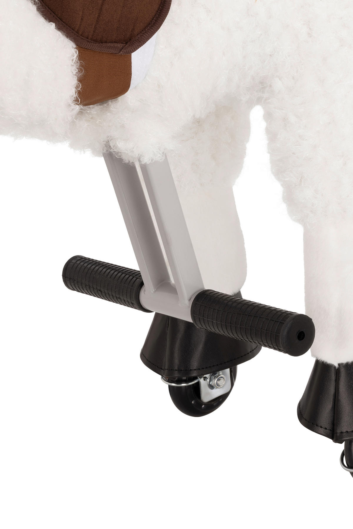 SCHAUKELTIER - Braun/Weiß, Basics, Kunststoff/Textil (76/27/85cm) - My Baby Lou