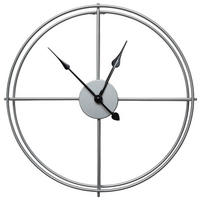 ZIDNI SAT  40 cm        - srebrne boje, Basics, metal (40cm) - Ambia Home