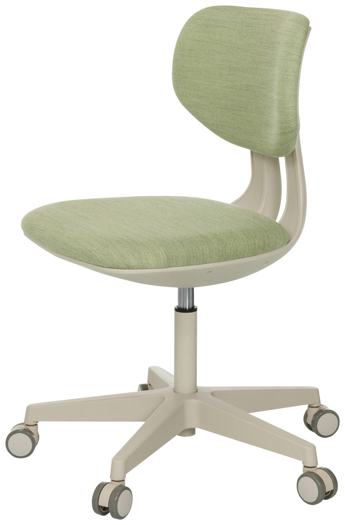 OTOČNÁ ŽIDLE PRO MLÁDEŽ, zelená - krémová/zelená, Moderní, textil/plast (51/72 - 87/51cm) - MID.YOU
