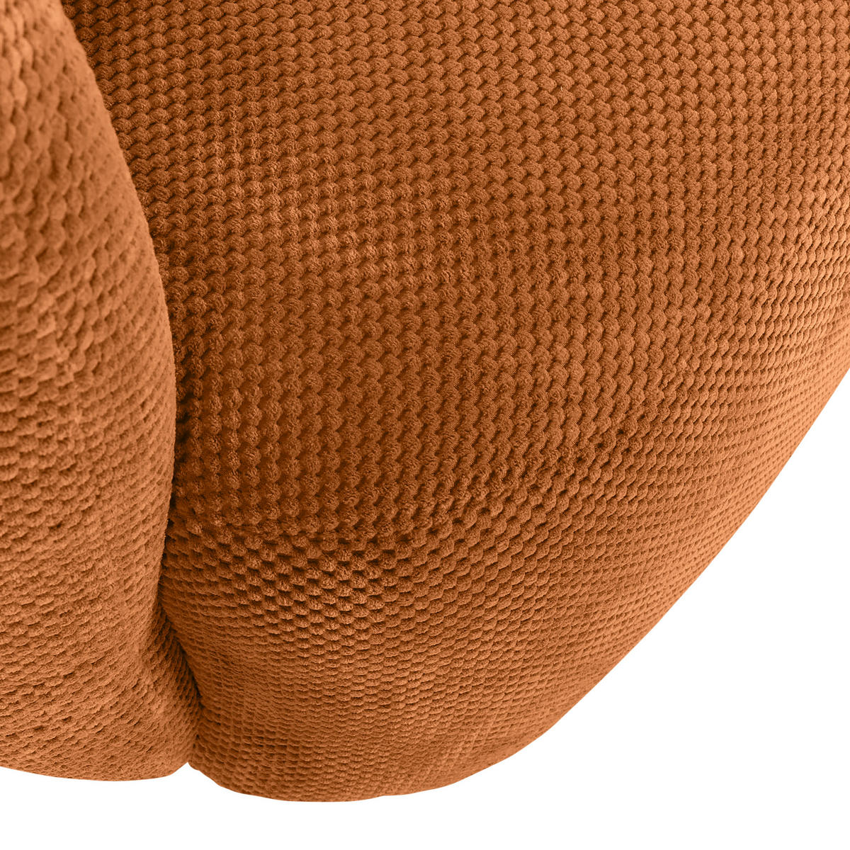 BIGSOFA in Flachgewebe Kupferfarben  - Schwarz/Kupferfarben, Konventionell, Kunststoff/Textil (228/73/103cm) - Ambia Home