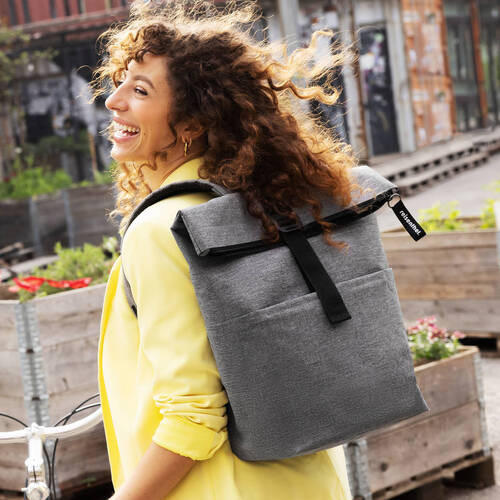 RUCSAC - argintiu, Basics, plastic (43/43/17cm) - Reisenthel