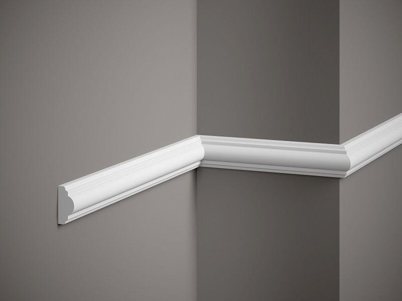 ZIDNA DEKORACIJA 200/1,8/4 cm - bijela, Basics, plastika (200/1,8/4cm)