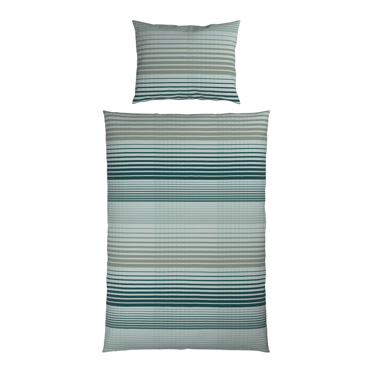 BETTWÄSCHE 2-teilig Satin 140/200 cm  - Grün, Design, Textil (140/200cm) - Dieter Knoll