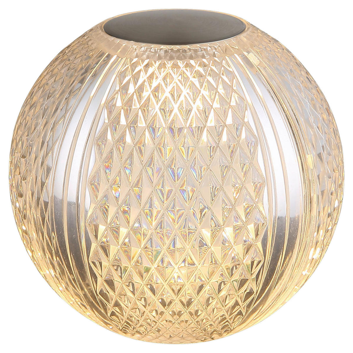 AKKU-TISCHLEUCHTE AIDA 12/11.2 cm  - Klar/Transparent, Design, Kunststoff (12/11.2cm)