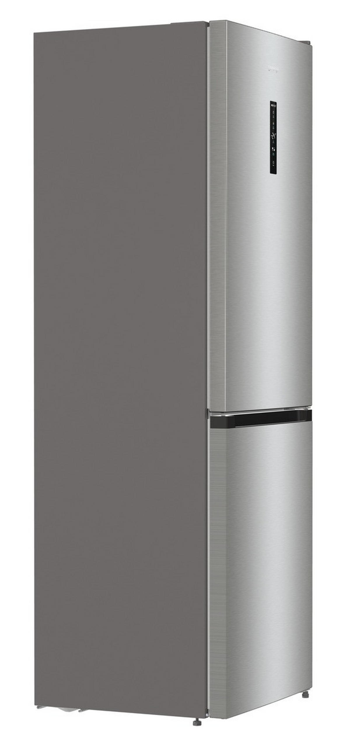 KÜHL-GEFRIER-KOMBINATION N61EA2XL4  - Edelstahlfarben, Basics, Glas/Kunststoff (60/185/59,2cm) - Gorenje