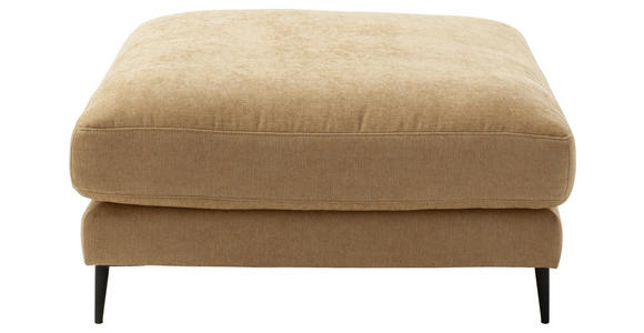 ECKSOFA in Flachgewebe Gelb 253/177 cm - Gelb/Schwarz, Design, Textil/Metall (253/177cm) - Dieter Knoll