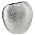 VASE 18 cm - Silberfarben, Design, Metall (19/8/18cm) - Ambia Home