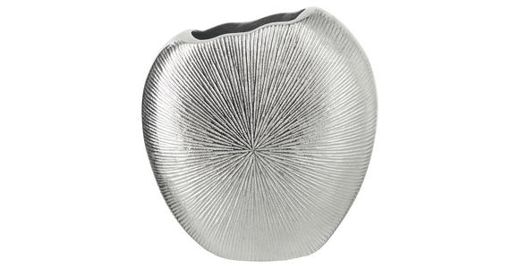 VASE 18 cm - Silberfarben, Design, Metall (19/8/18cm) - Ambia Home