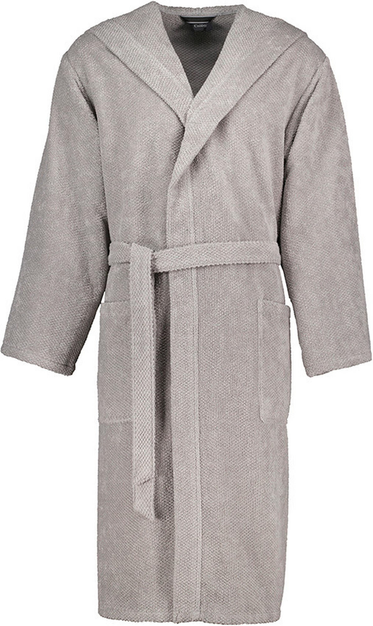 BADEMANTEL Pure S Herren  - Grau, Basics, Textil (Snull) - Cawoe