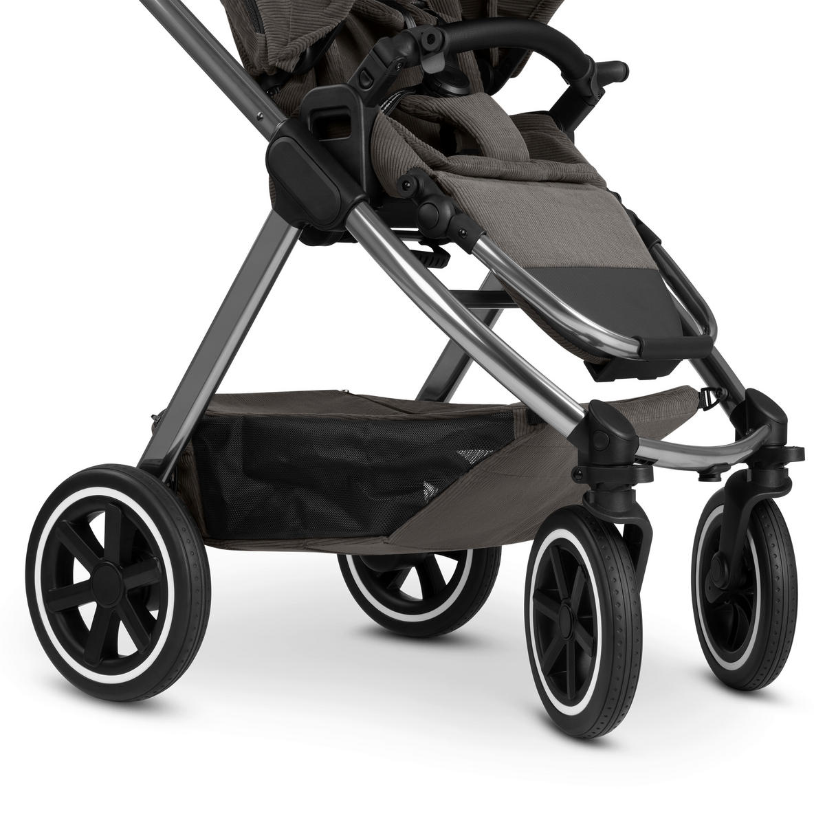 KINDERWAGEN  Samba 2  Almond  - Platinfarben/Grau, Basics, Metall (60/108/88cm) - ABC Design