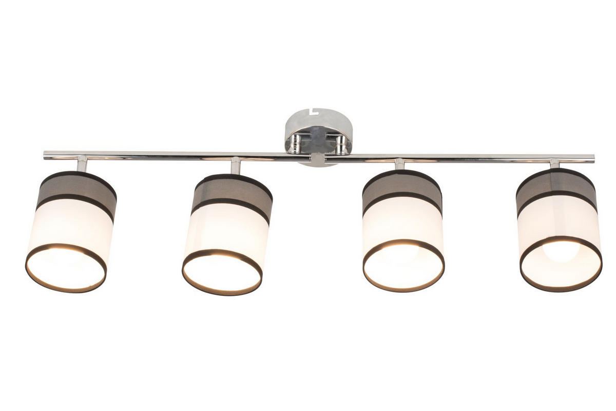 STRAHLER 88/10/22 cm   - Chromfarben/Dunkelgrau, Basics, Kunststoff/Textil (88/10/22cm) - Novel