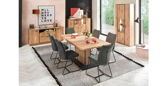 SIDEBOARD  in 180/81/44 cm  - Eichefarben/Anthrazit, KONVENTIONELL, Holz/Holzwerkstoff (180/81/44cm) - Landscape