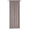 Gardin i sammet, 2-pack  - beige, Basics, textil (140/240cm)