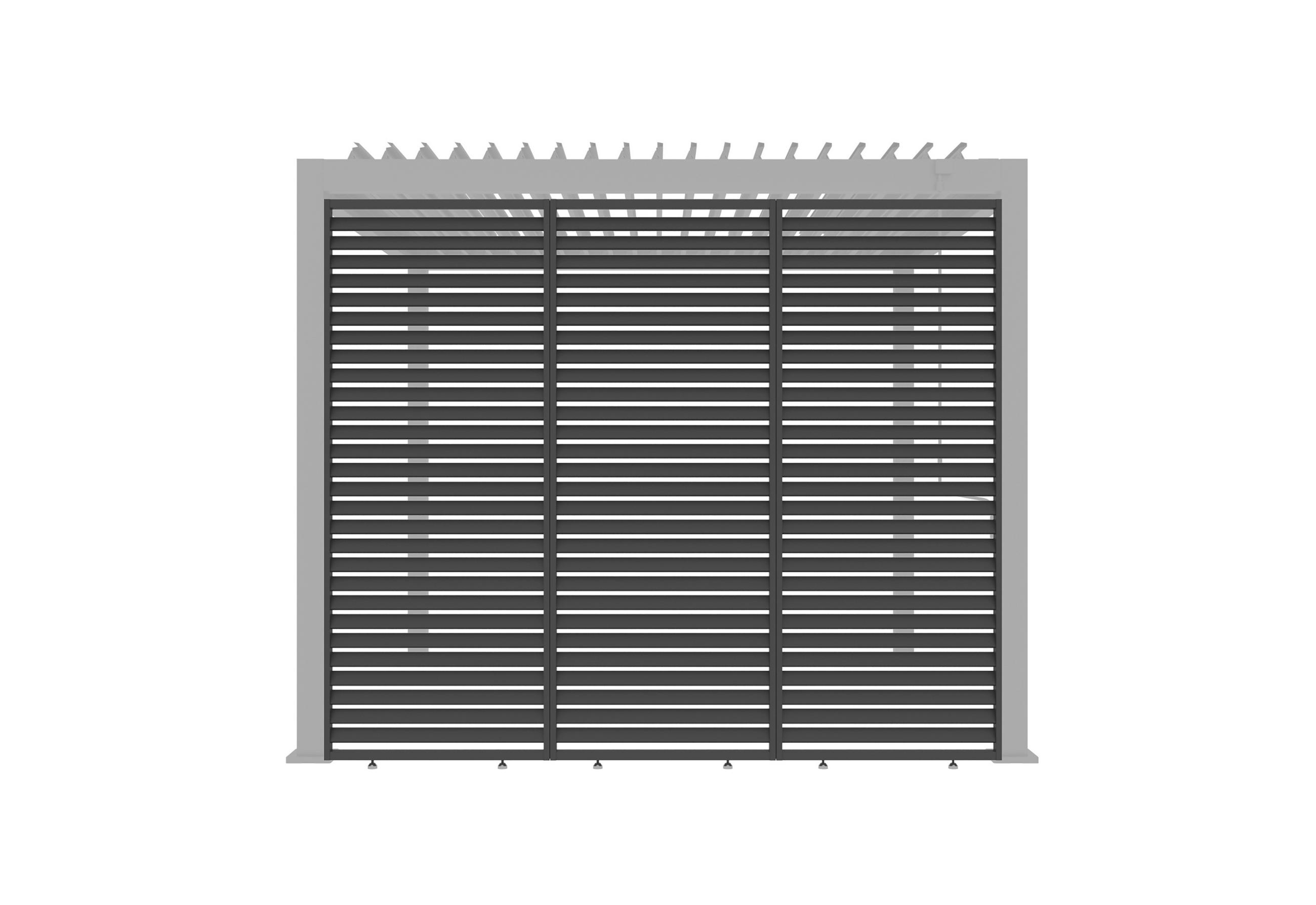 BOČNÁ STENA PERGOLY velikost: 92,5/234/4 cm - antracitová, Basics, kov (92,5/234/4cm) - Gardenson
