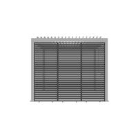 BOČNÁ STENA PERGOLY velikost: 92,5/234/4 cm - antracitová, Basics, kov (92,5/234/4cm) - Gardenson