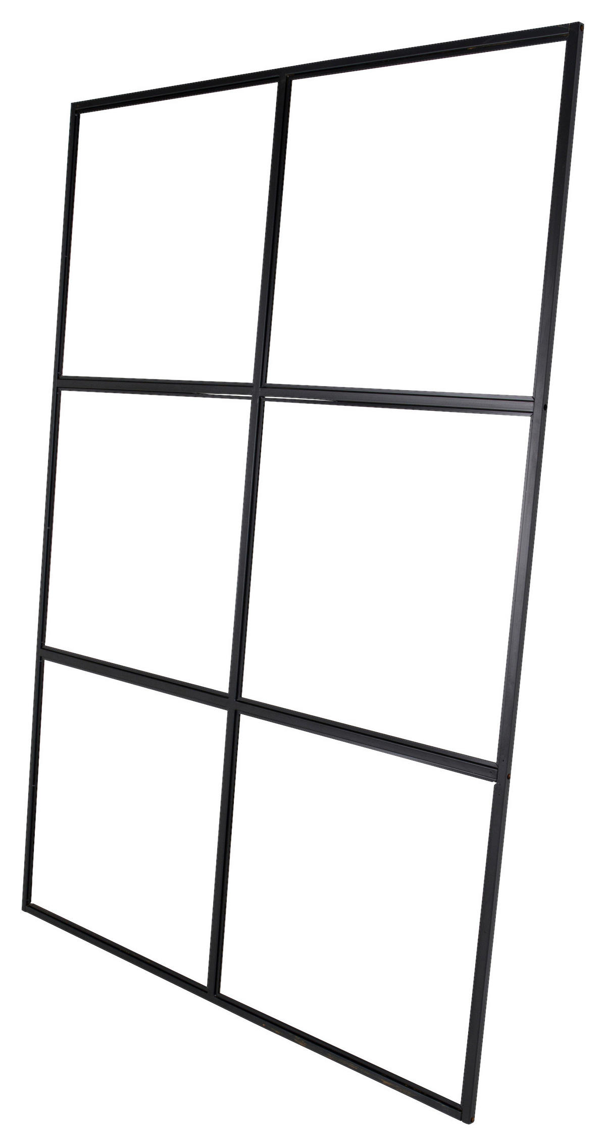 MELLANVÄGG  i metall, glas  svart  - svart, Modern, metall/glas (150/210/2cm) - P & B