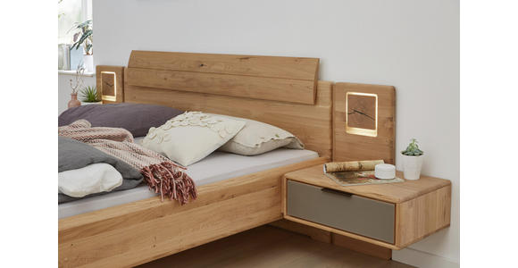 BETTANLAGE 180/200 cm in Eichefarben - Eichefarben, Natur, Holz (180/200cm) - Valnatura