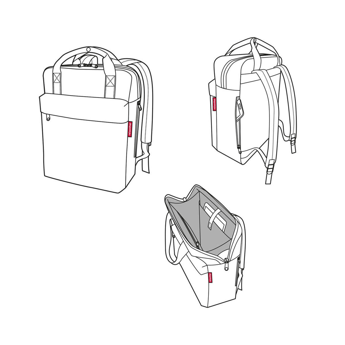 RUCKSACK  - Beige, Basics, Kunststoff (30/39/13cm) - Reisenthel