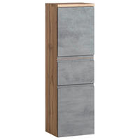 MIDISCHRANK 40/130/35 cm  - Eiche Wotan/Hellgrau, MODERN, Holzwerkstoff (40/130/35cm) - Held