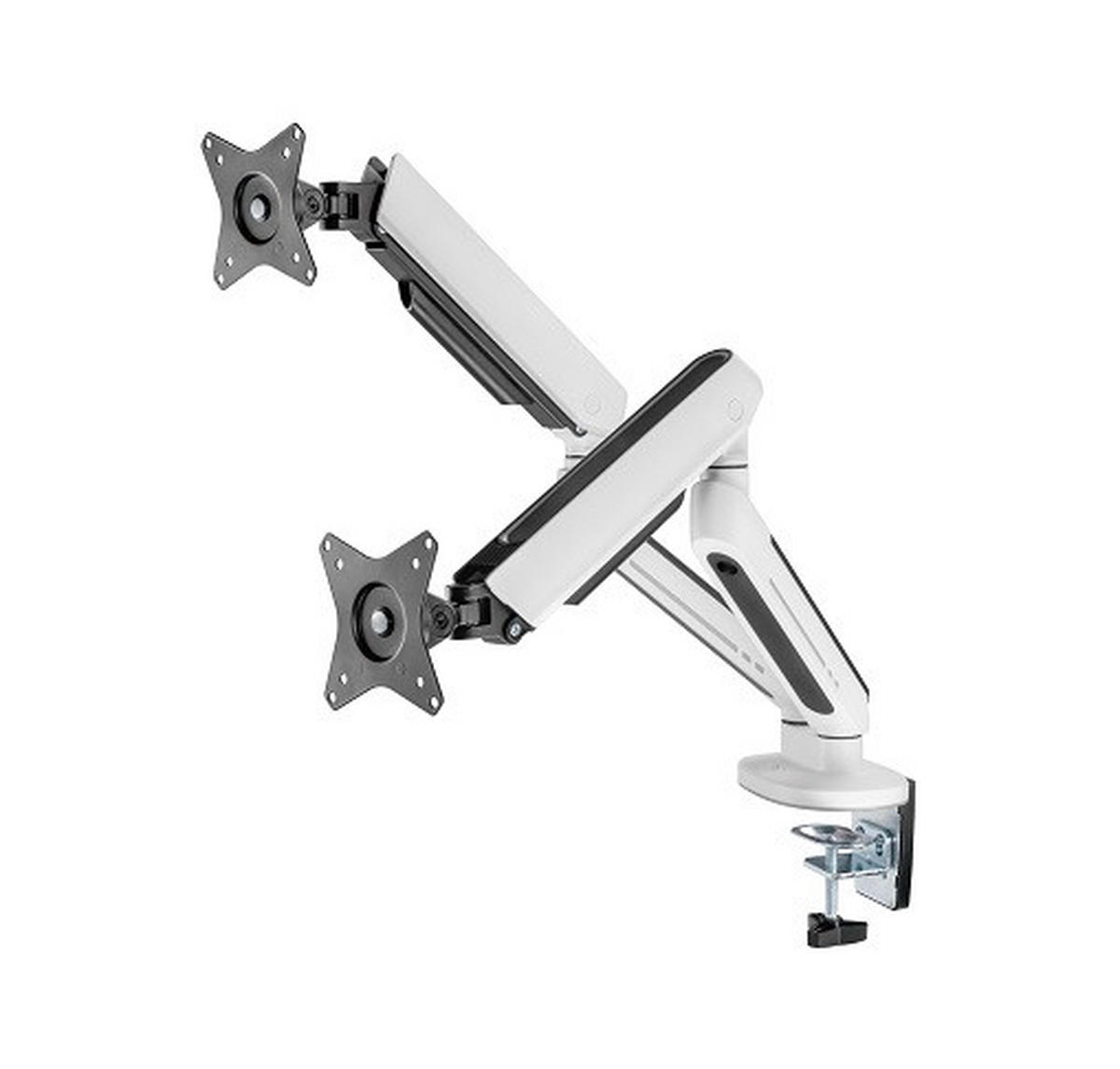 MONITOR-HALTERUNG Metall, Kunststoff Weiß  - Weiß, Design, Kunststoff/Metall (105/62,2/15,2cm) - Boxxx