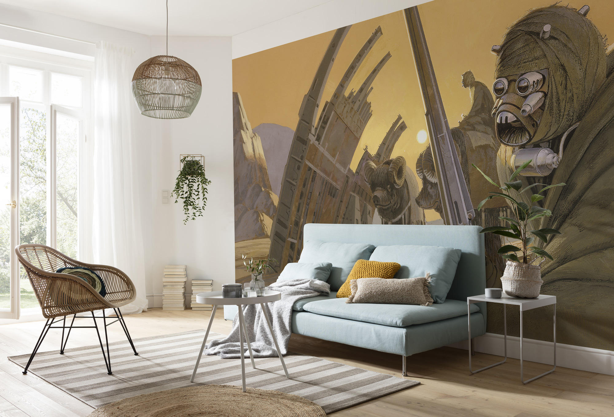 FOTOTAPETE  - Gelb/Braun, Trend, Textil (500/250cm) - Xora