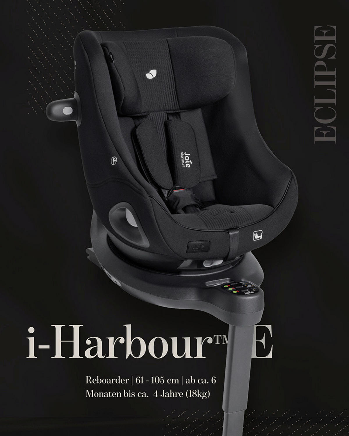 REBOARDER-KINDERSITZ i-Harbour  - Schwarz, Basics, Kunststoff/Textil (52.8/49-63/67.3cm) - JOIE SIGNATURE